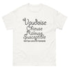 T-shirt Vaudoise blanc - Chieuse et fière, un cri d'identité