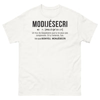 Thumbnail for T-shirt Gaspésien blanc - Un clin d'œil aux expressions locales