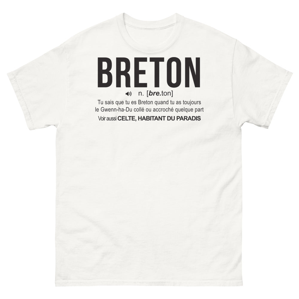 T-shirt Bretagne blanc - Toujours un Gwenn ha Du !