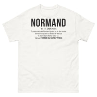 Thumbnail for T-shirt Normand blanc - Humour viking et Mont Saint-Michel