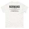 T-shirt Normand blanc - Humour viking et Mont Saint-Michel