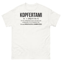 Thumbnail for T-shirt Alsace blanc - Kopfertami, la phrase incroyable