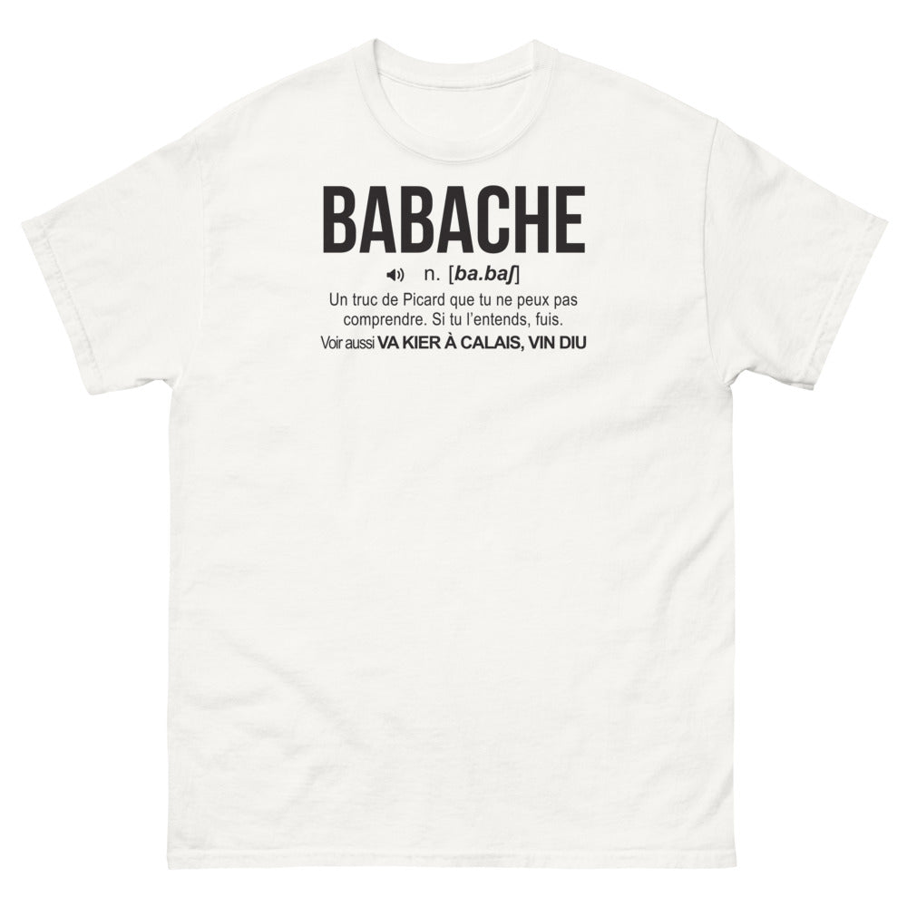 T-shirt Picardie blanc - hommage aux expressions locales