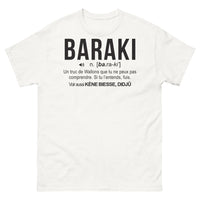 Thumbnail for T-shirt Wallon blanc - Un hommage hilarant au Baraki