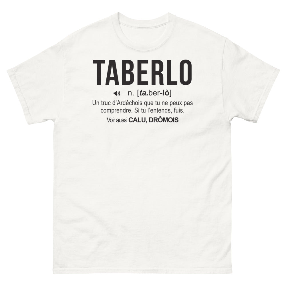 T-shirt Ardéchois blanc - Humour et fierté régionale