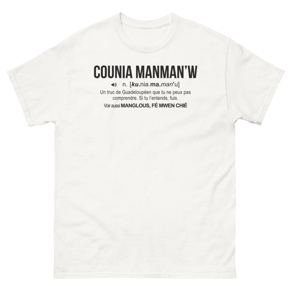 T-shirt Guadeloupe blanc - Counia Manman W
