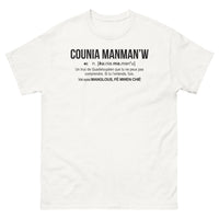 Thumbnail for T-shirt Guadeloupe blanc - Counia Manman W
