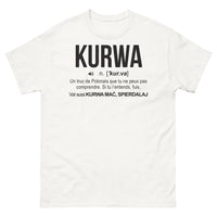 Thumbnail for T-shirt Pologne blanc - Un clin d'œil amusant 'Kurwa'