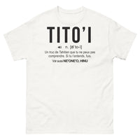 Thumbnail for T-shirt Tahiti blanc - Titoi n Ti To'i humoristique