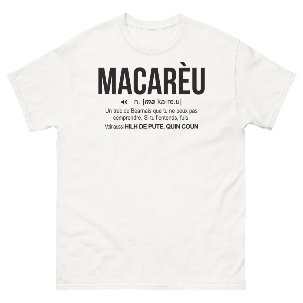 T-shirt Béarnais blanc - Macareu et expressions locales