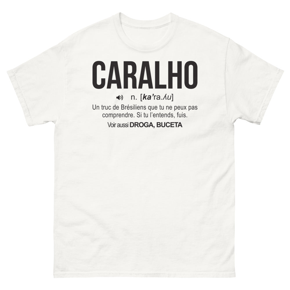 T-shirt Brésilien blanc - Édition Spéciale avec humour