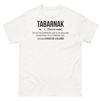 Thumbnail for T-shirt Québec blanc - Un clin d'œil au tabarnak