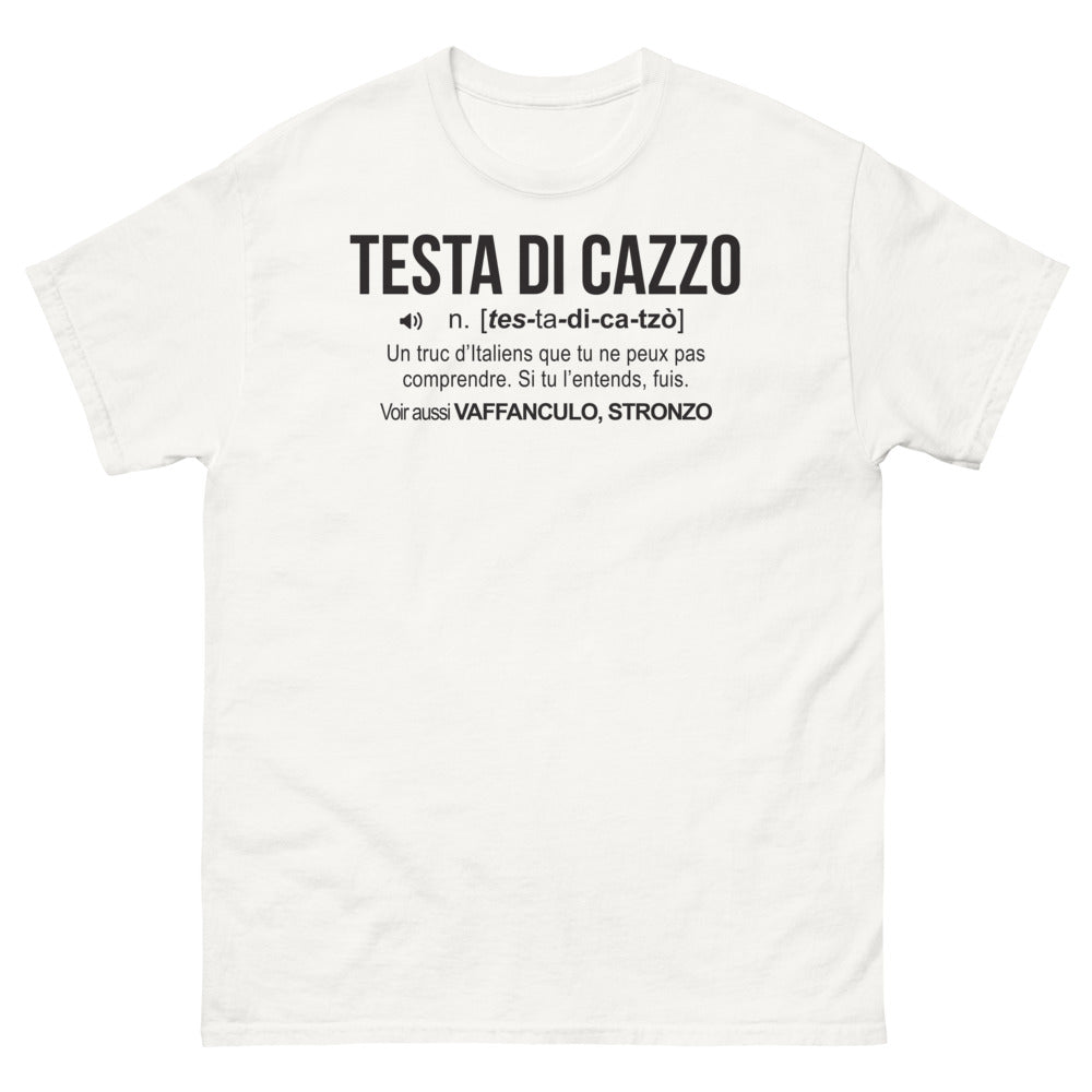 T-shirt Italie blanc - Vaffanculo Stronzo