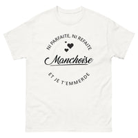 Thumbnail for T-shirt Manchoise blanc - Ni parfaite ni refaite