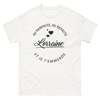 Thumbnail for T-shirt Lorraine blanc - Ni Parfaite Ni Refaite, texte impertinent