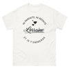 T-shirt Lorraine blanc - Ni Parfaite Ni Refaite, texte impertinent