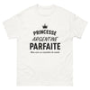 T-shirt Argentine blanc - Princesse Argentine Parfaite humoristique