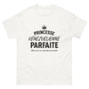 T-shirt Vénézuélien blanc - Princesse au caractère bien trempé