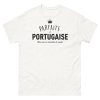 Thumbnail for T-shirt Portugal blanc - Femme parfaite avec caractère bien trempé
