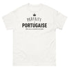 T-shirt Portugal blanc - Femme parfaite avec caractère bien trempé