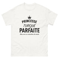 Thumbnail for T-shirt Turquie blanc - Princesse parfaite mais avec un caractère de merde