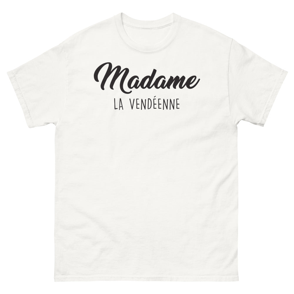 T-shirt Vendée blanc - Fierté et humour des racines locales