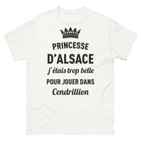 Thumbnail for T-shirt Alsace blanc - Laissez-moi briller avec humour