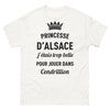 T-shirt Alsace blanc - Laissez-moi briller avec humour