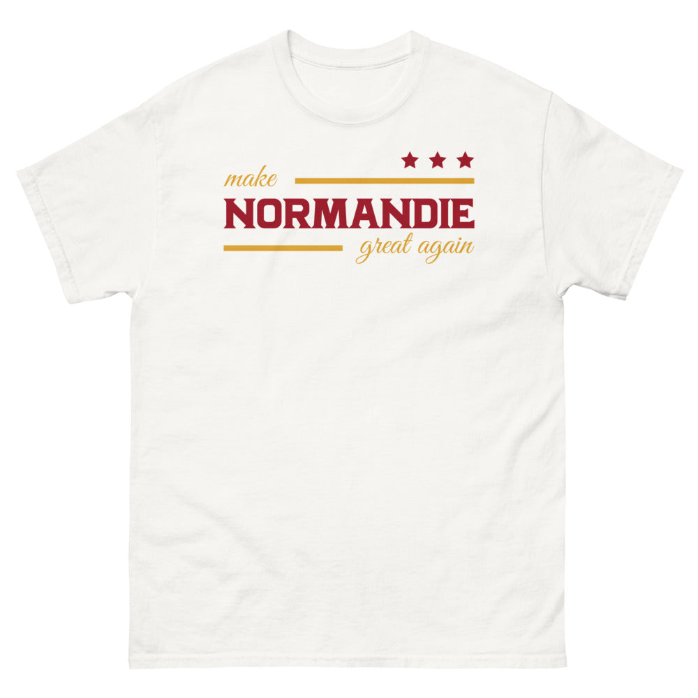 T-shirt Normandie blanc - Make Normandie Great Again