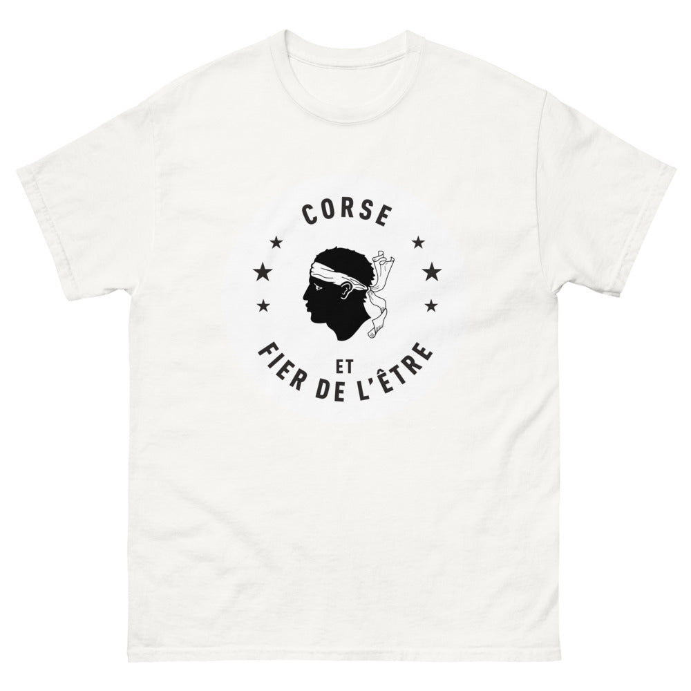 T-shirt Corse blanc - Fier d'être en toute légèreté