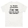 T-shirt Galaxie Lointaine blanc - La réalité est trop dure, j'me tire