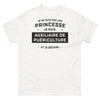 T-shirt Auxiliaire de Puériculture blanc - Je ne suis pas une princesse
