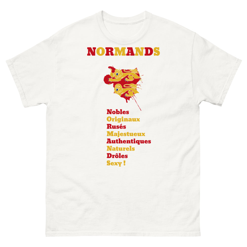 T-shirt Normand blanc - Humour et fierté de la région