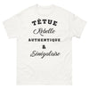 T-shirt Sénégal blanc - Têtue, Rebelle, Authentique