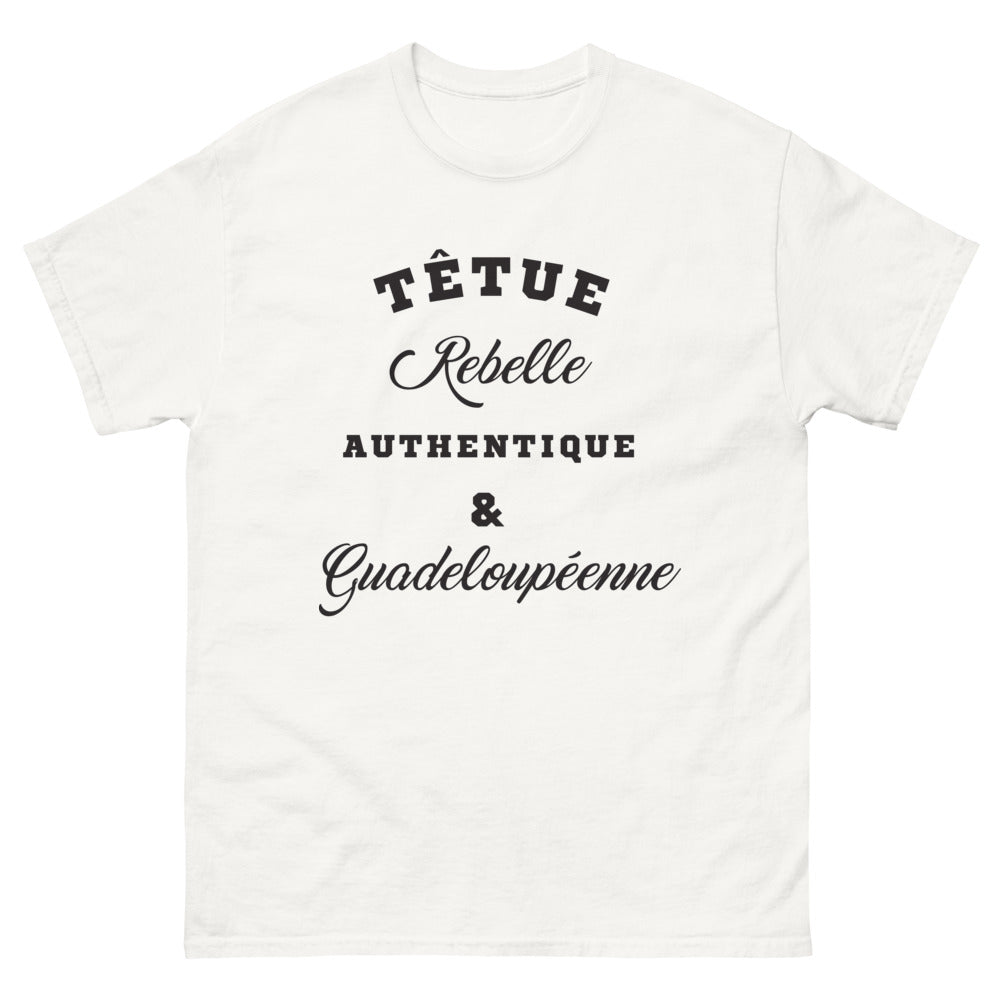 T-shirt Guadeloupe blanc - Têtue et rebelle