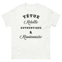 Thumbnail for T-shirt Réunion blanc - Têtue Rebelle Authentique