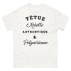 T-shirt Polynésien blanc - Têtue Rebelle Authentique