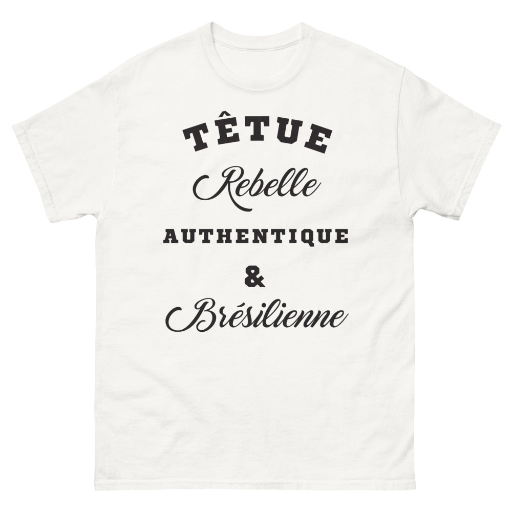T-shirt Brésil blanc - Têtue, rebelle et authentique