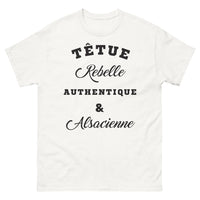 Thumbnail for T-shirt Alsace blanc - Têtue et rebelle authentique
