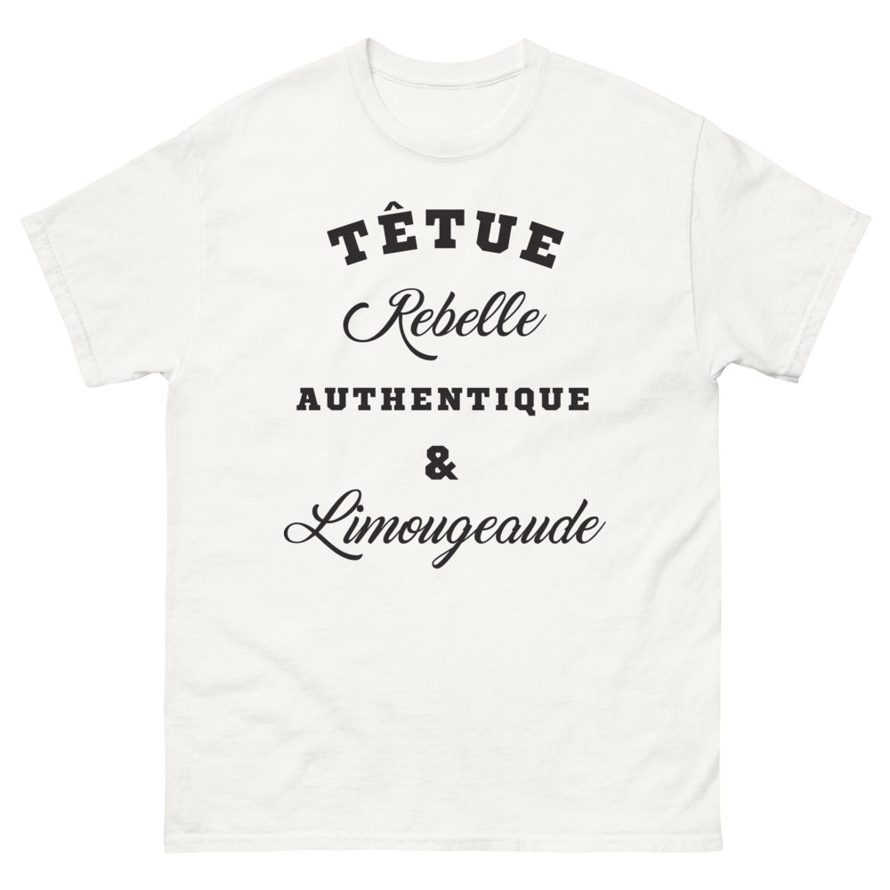 T-shirt Limoges blanc - Têtu, Rebelle et Authentique