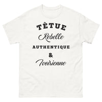 Thumbnail for T-shirt Côte d'Ivoire blanc - Têtue Rebelle Authentique