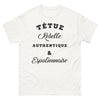T-shirt Aveyron blanc - Fierté d'Espalion, têtue et rebelle