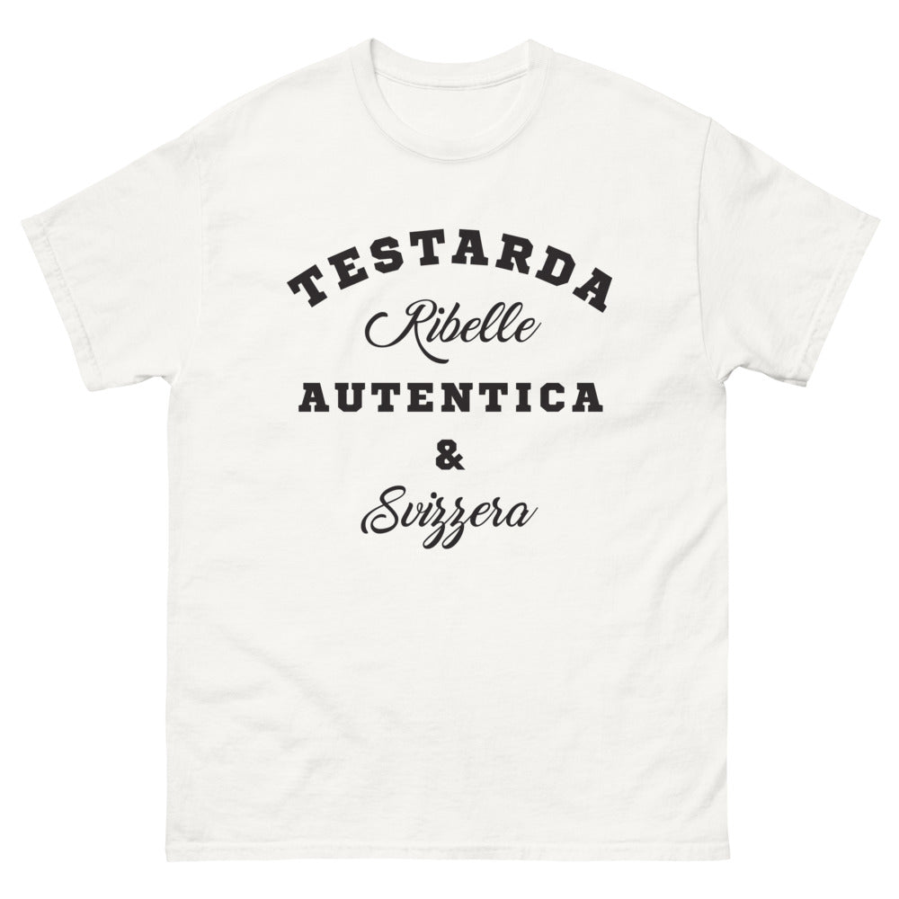 T-Shirt Svizzera bianca - Testard et fier de ses origines