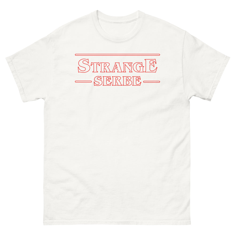 T-shirt Serbe blanc - Fierté et humour dans le style