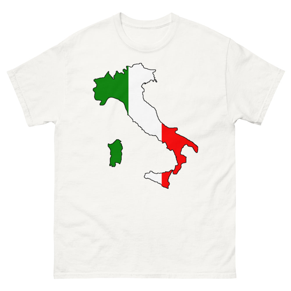 T-shirt Italie blanc - Fierté et humour de nos racines