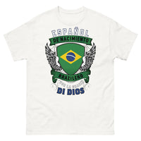 Thumbnail for T-shirt Espagne Brésil blanc - Español de Nacimiento, Brasileño por la Gracia de Dios