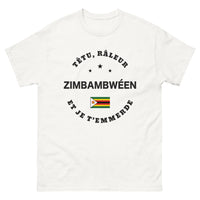 Thumbnail for T-shirt Zimbabwe blanc - Têtu râleur zimbabwéen