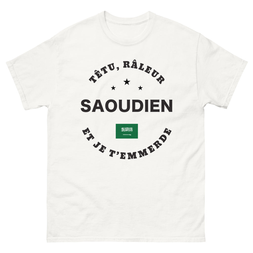 T-shirt Saoudien blanc - Têtu râleur