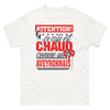T-shirt Aveyron blanc - Attention ce café est chaud comme un Aveyronnais