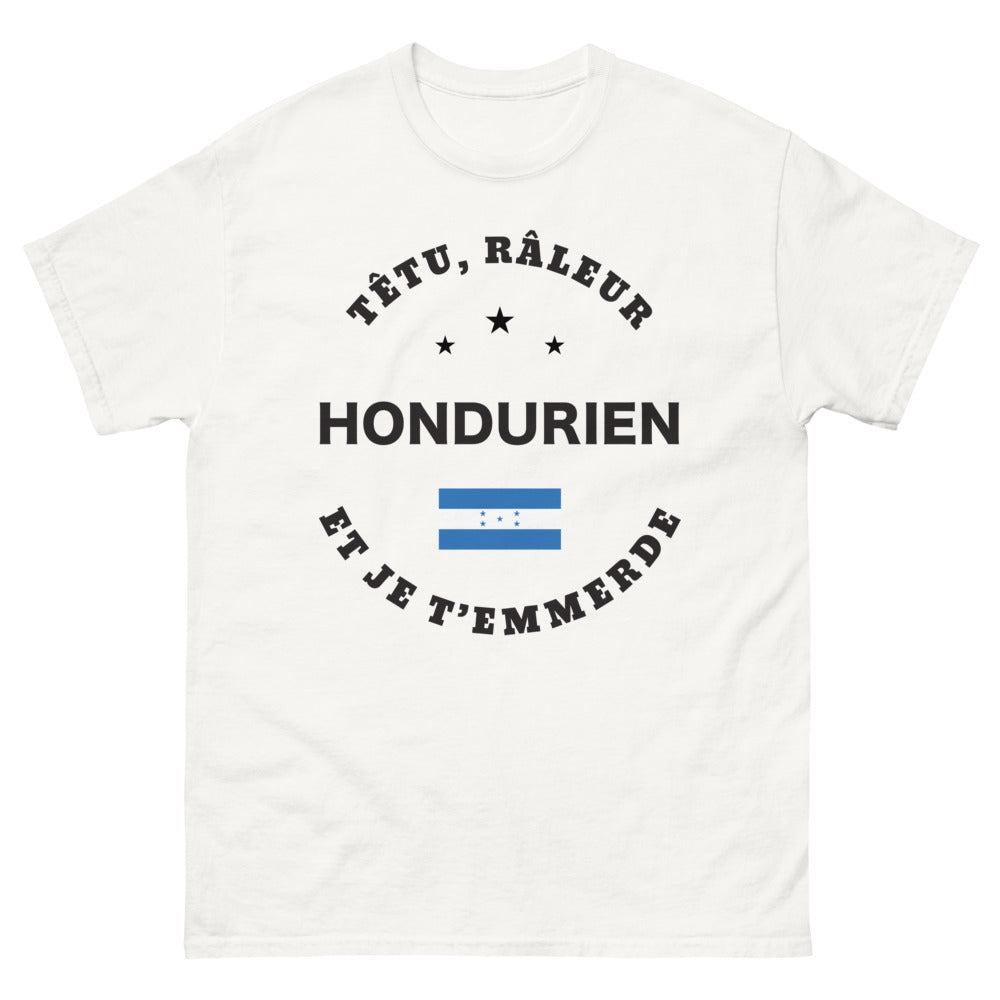 T-shirt Honduras blanc - Hondurien râleur et je t'emmerde